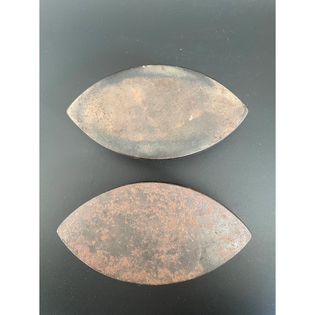 Victorian Antique Asbestos Sad Iron Handle Cover With Two Cast Iron Cores For Sale - Image 3 of 13