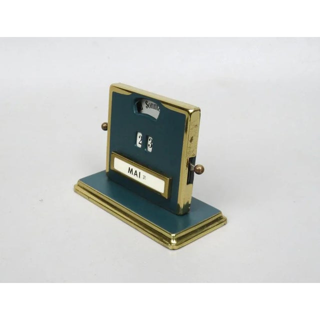 Bauhaus Petrol Perpetual Calendar from Jakob Maul For Sale - Image 3 of 11