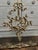 Rococo Vintage French Rococo Style Brass Fireplace Screen With Lovebirds For Sale - Image 3 of 7