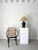 A late 20th century ceramic table lamp in a black gloss glaze. The high shine finish bounces light and emphasises the...