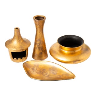 Sascha Brastoff "More Gold" Collectors Set For Sale