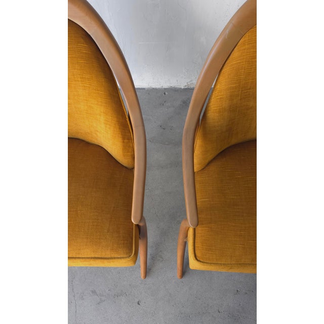 Pair of Mid Century Sabre Leg Lounge Chairs by Widdicomb For Sale - Image 9 of 9