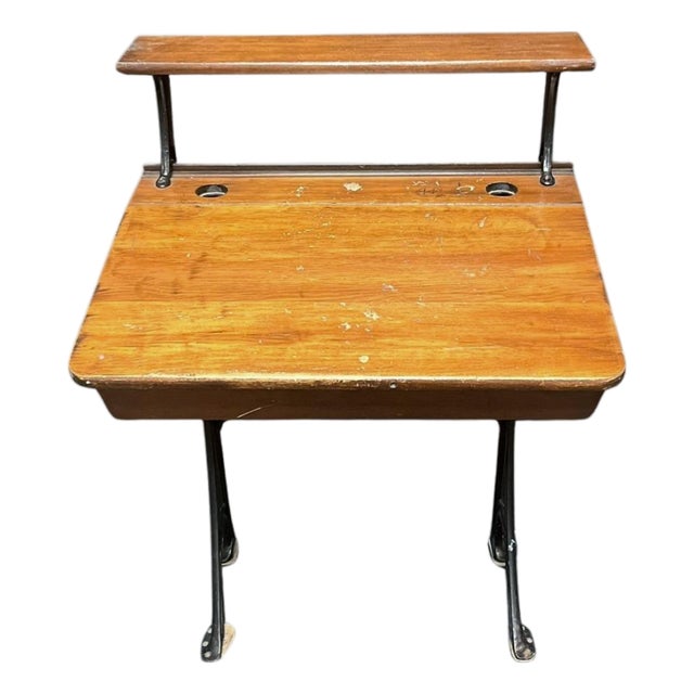Early 20th Century Child School Desk For Sale