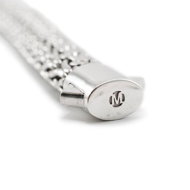 Early 21st Century John Hardy 925 Sterling Silver Pave Black Sapphire Icon Link Bracelet For Sale - Image 5 of 7