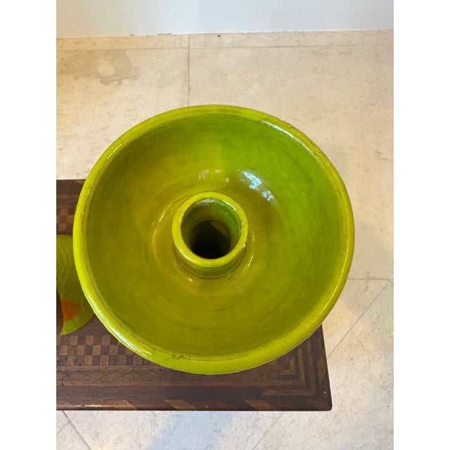 Ceramic Vintage Rosenthal Netter Aldo Londi for Bitossi Art Pottery Candleholders, Made in Italy - A Pair For Sale - Image 7 of 18