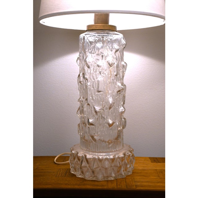 Large Glass Table Lamps by Henrik Blomqvist for Tranås Stilarmatur, 1960s, Set of 2 For Sale - Image 3 of 10