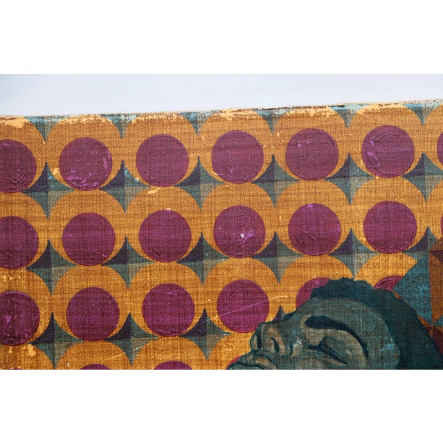 Date: 1970. Origin: France. Material: Mixed Media on Canvas. Note: Not signed. Item condition: Some imperfections, some...