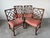 1960s English Georgian Chinese Chippendale Style Mahogany Cockpen Dining Chairs – Set of 4 For Sale - Image 11 of 17