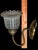Vintage Classic Style Bronze Scalloped Pressed Glass Shade Sconce For Sale In Pittsburgh - Image 6 of 7