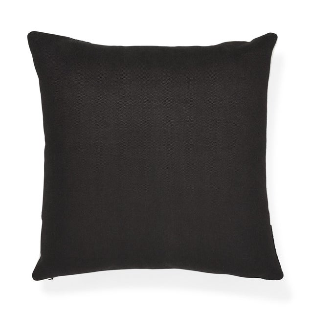 The face of this 20" x 20" pillow features Binary Embroidery in Black with Barnett in Noir on the back. A stylish study of...