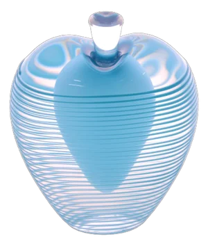 Signed Zellique Studios Aqua Heart Perfume Bottle