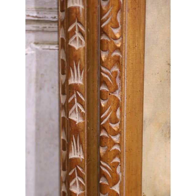 Mid 20th Century Pair of Mid-Century French Vertical Landscapes Oil Paintings Barbizon Style, Framed For Sale - Image 15 of 17