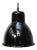 Small Vintage Industrial Black Enamel Pendant Light For Sale