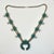 Turquoise 1960s Vintage Southwestern Zuni Native American Sterling & Turquoise Squash Blossom Beaded Necklace, 27” For Sale - Image 8 of 12