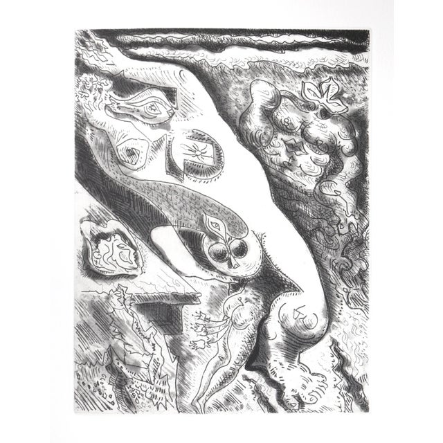 Surrealism Andre, Masson, Le Septieme Chant, Etchings For Sale - Image 3 of 7