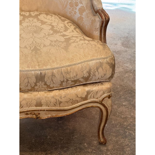 Wood 19th Century Louis XV Style Bergere For Sale - Image 7 of 10
