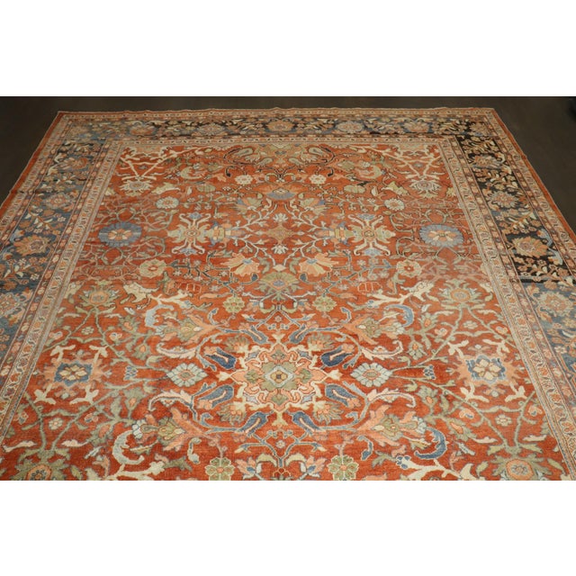 Lovely Antique Persian Mahal - 10'3" x 13'11" For Sale - Image 11 of 11