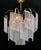 White 1980s Italian Murano White Milk Glass Waterfall Chandelier For Sale - Image 8 of 10