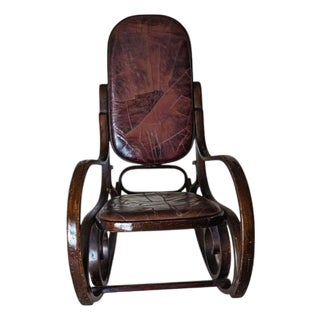 Timeless Artistry of 1970s Luigi Crassevig Bentwood Rocker - Experience Sculptural Comfort. For Sale