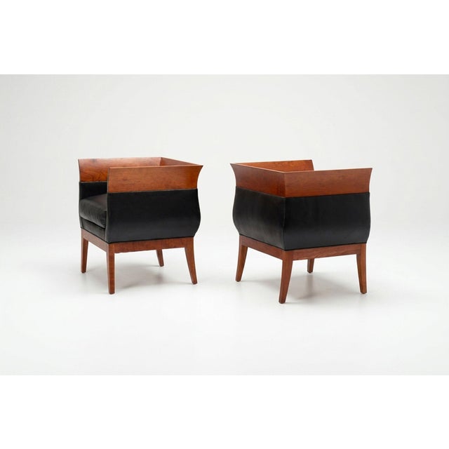 Pair of Orlando Diaz-Azcuy Chalice Chairs 1985c. For Sale In Chicago - Image 6 of 13