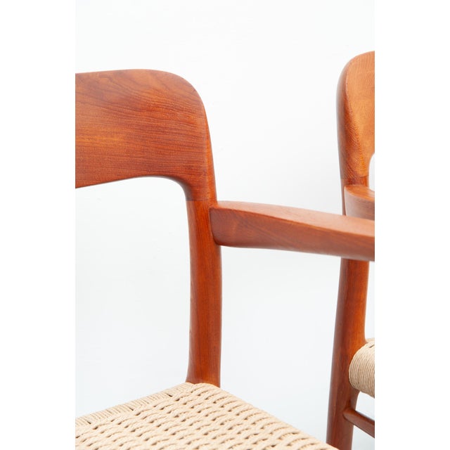 Vintage Model 56 Teak Chairs by Niels Otto Møller for J. L. Møller Furniture Factory, 1950s, Set of 2 For Sale - Image 18 of 18