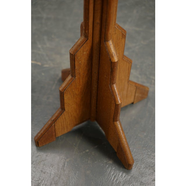 Brown Art Deco Pedestal, 1930s For Sale - Image 8 of 13