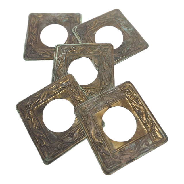 Art Nouveau Surface-Mounted Switch Plate, Austria, 1930s, Set of 5 For Sale
