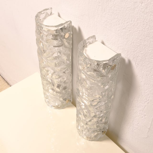Vintage Glass Wall Sconces from Kaiser Leuchten, 1960s, Set of 2 For Sale - Image 11 of 18