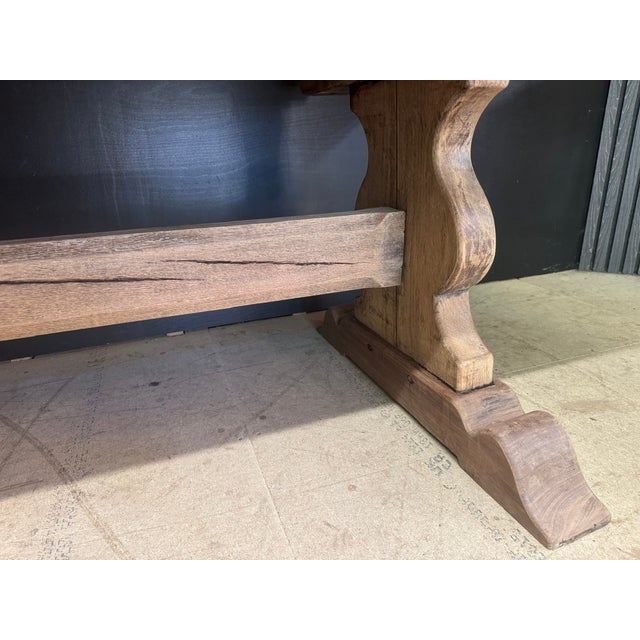 Antique Large Oak Farmhouse Dining Table, 1890 For Sale - Image 14 of 18
