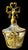 Metal Vintage 1950’s Ormolu and Glass Perfume Bottle For Sale - Image 7 of 16