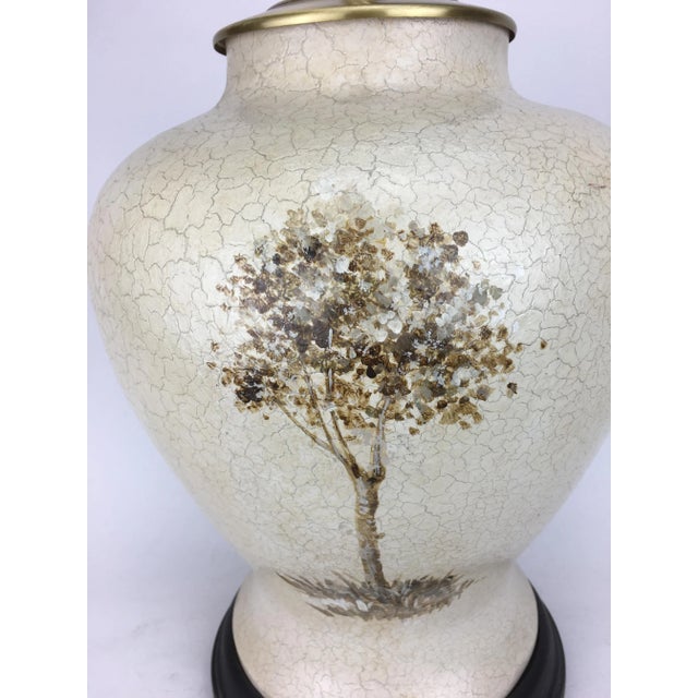 French 20th Century French Hand-Painted Table Lamp For Sale - Image 3 of 9