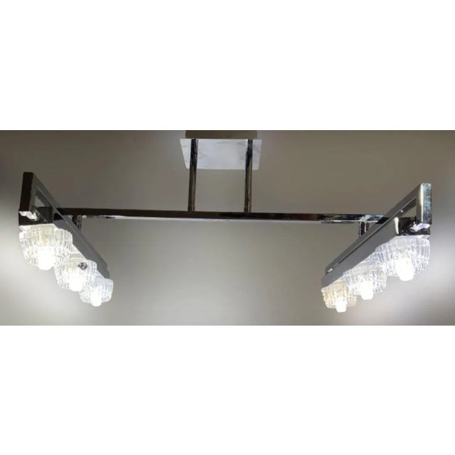 Bohemian Crystal Ceiling Lamp, 1990s For Sale - Image 4 of 7