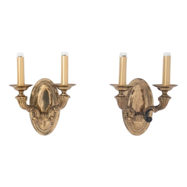 Mid 20th Century Wall Lamps, 1950s, Set of 2 For Sale