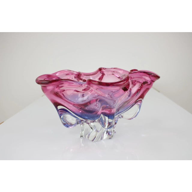 Mid-Century Glass Bowl by Josef Hospodka, 1960s For Sale - Image 4 of 7