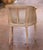 Tan 20th Century Louis XVI Style Painted Cane Vanity Chair With Loose Cushion For Sale - Image 8 of 9