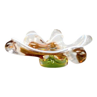 Mid-Century Czech Art Glass Bowl by Josef Hospodka, 1960s For Sale