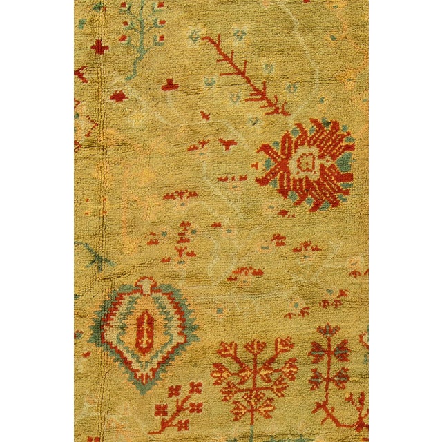 Red Zabihi Collection Oversize Antique Turkish Oushak Rug For Sale - Image 8 of 12