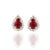 Modern 18k Yellow Gold Art Deco 1.3ct Ruby & Diamond Stud Earrings- A Pair For Sale - Image 3 of 8