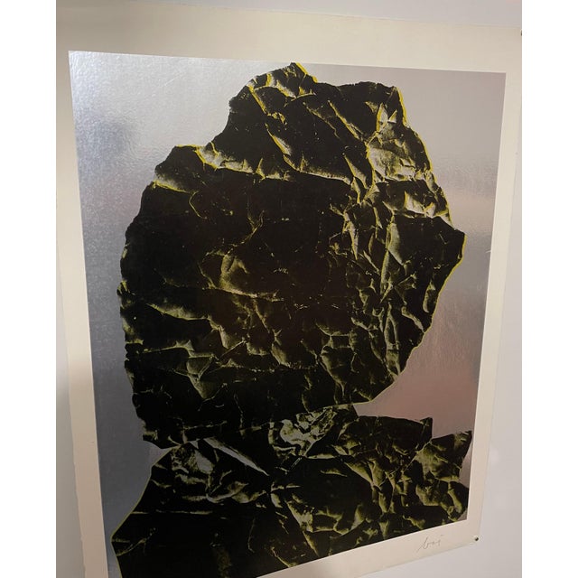 Surrealism Enrico Baj, Italian Surrealist Pop Art Serigraph Enrico Baj Pop Art Silkscreen Foil Print, c.1975 For Sale - Image 3 of 9