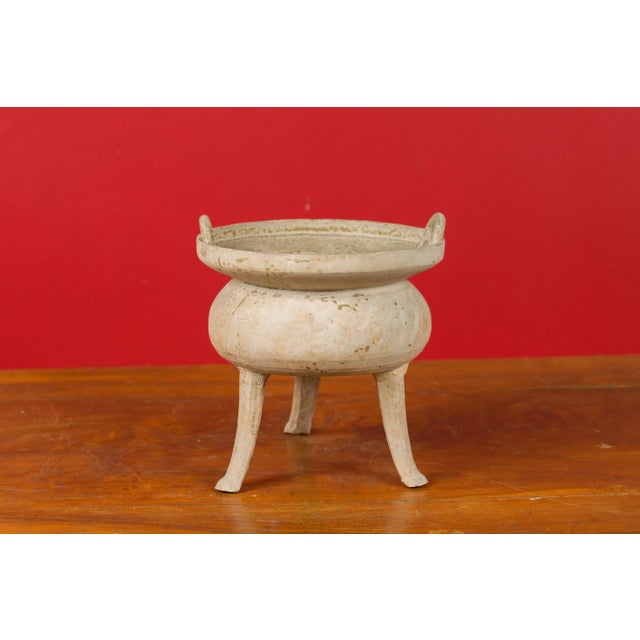 202 BC-200 AD Chinese Han Dynasty Period Tripod Base Incense Burner For Sale - Image 11 of 13
