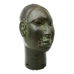 Classic Benin Bronze Head African Sculptures