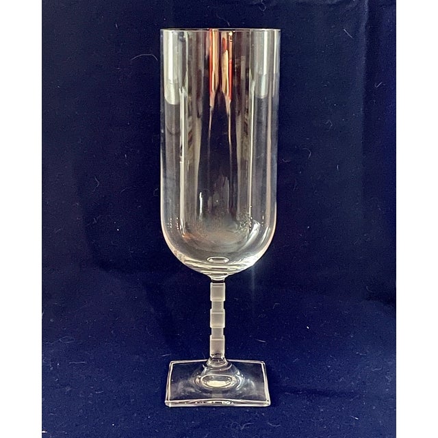 1990s 1990s Mikasa Viewpoint Iced Tea Glasses - Frosted Cube Stem - Set of 6 For Sale - Image 5 of 5