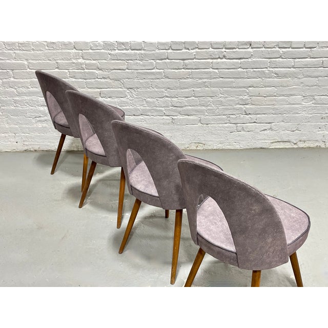 Mid Century Modern Sculptural Arch Back Dining Chairs, Set of 4, C. 1960's For Sale - Image 11 of 15