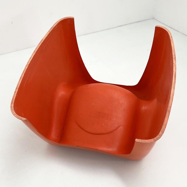 Orange Toga Chair by Sergio Mazza for Artemide, 1960s For Sale - Image 9 of 14