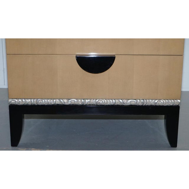 Cloud Chests of Drawers with 14-Carat Gold Leaf Glaze by J. Robert Scott, Set of 2 For Sale - Image 17 of 18