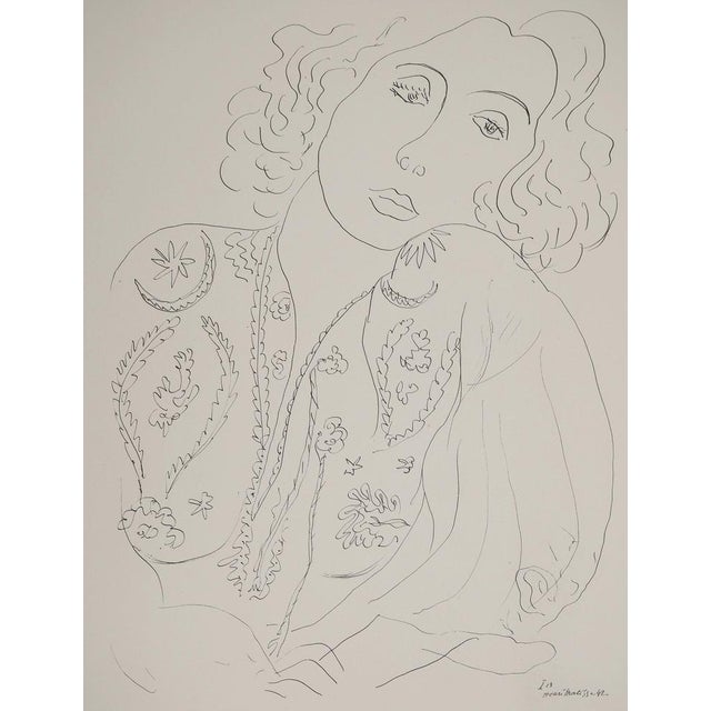 Modern Henri Matisse, Young Girl in a Blouse, Lithograph For Sale - Image 3 of 6