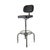 Vintage Industrial Adjustable Drafting Stool With Backrest and Footrest For Sale - Image 12 of 18