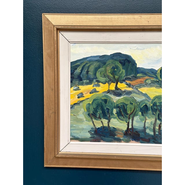 Kerstin Flyckt, Trees, 1950s, Oil on Panel, Framed For Sale - Image 6 of 17