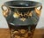 Vintage Limoges-Style Black & Gold Porcelain Vase - Hollywood Regency For Sale - Image 4 of 11