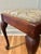 1940s 1940’s Queen Anne Mahogany Upholstered Footstool or Bench With Storage Compartment For Sale - Image 5 of 11